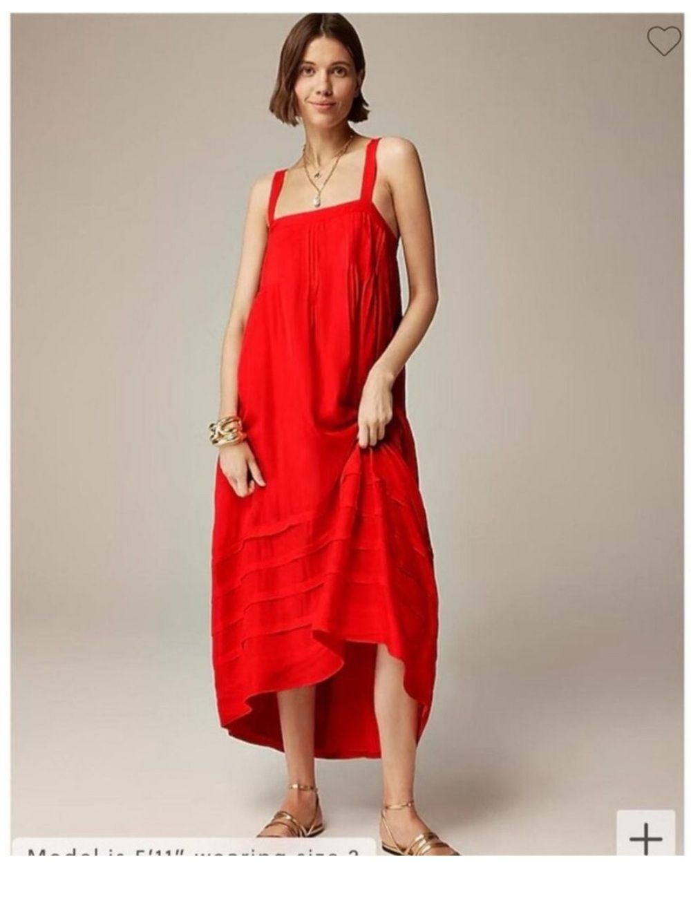 J.Crew Women's Sleeveless Pintuck Midi Dress Size Large
